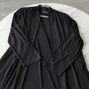 Nina Leonard Black Cardigan Cover up size 2X layering